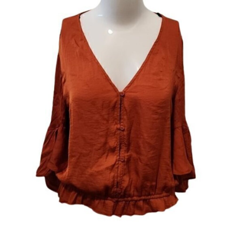 [Belle Sky] Orange Top - Size M